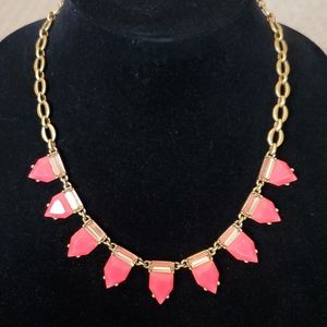 Stella & Dot Eye Candy Hot Pink Necklace